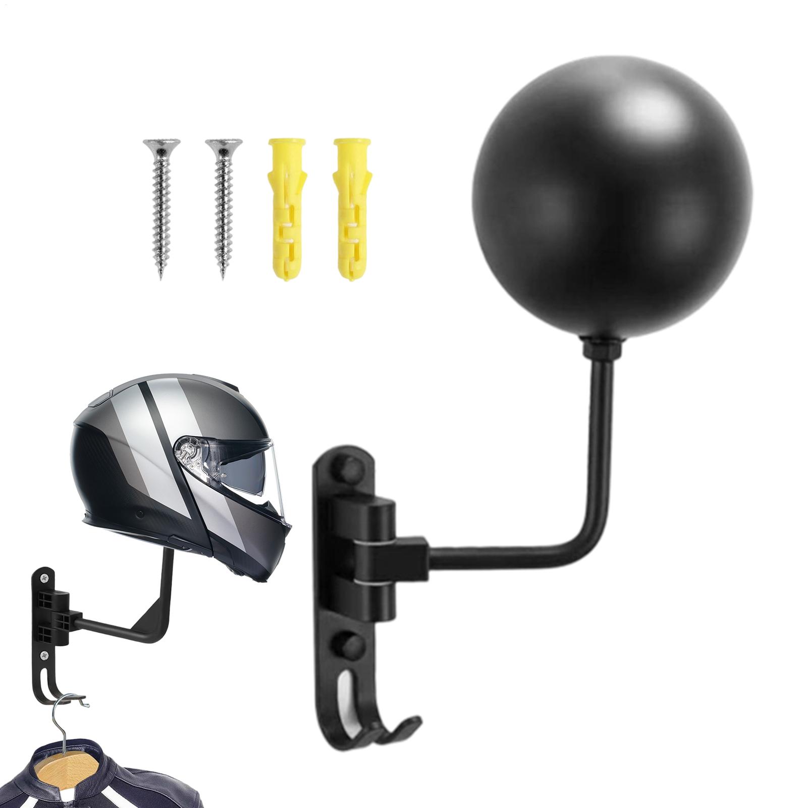 Motorcycle Gear Rack - Motorcycle Helmet Rack Wall Mounted Organizer