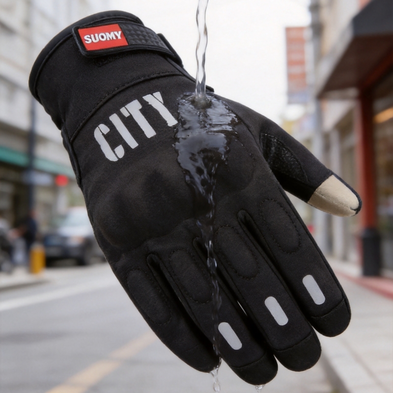 Xxl Motorcycle Gear - SUOMY Winter Motorcycle Gloves Water-Resistant Thin