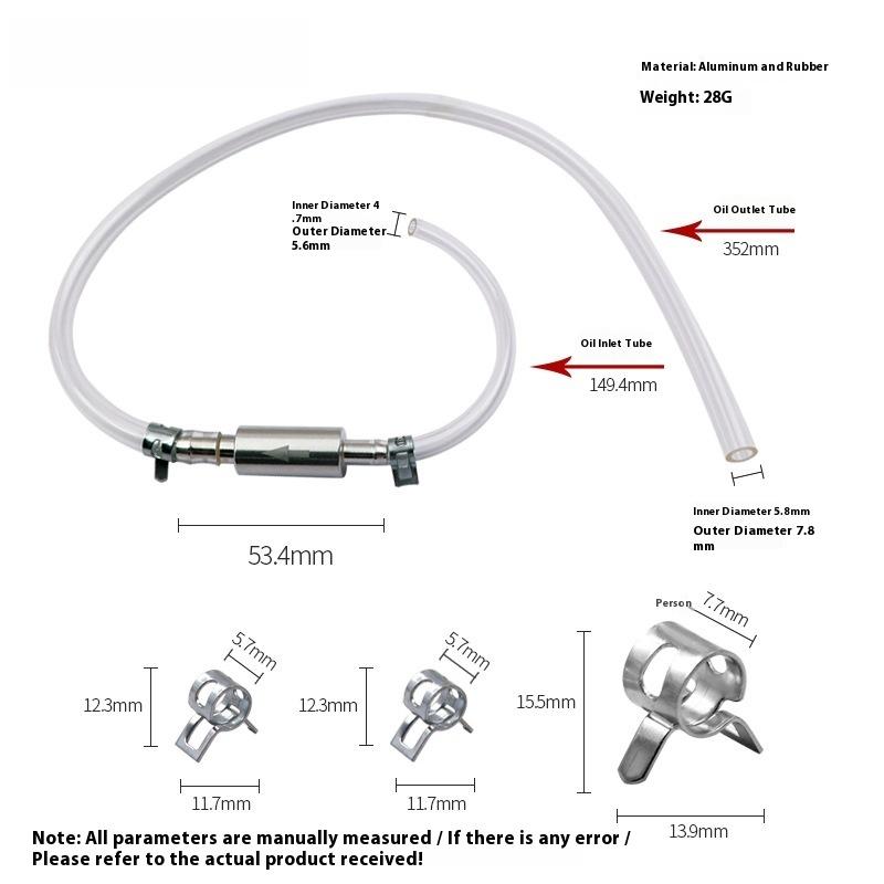 Motorcycle Gear Airbag - 1 Set Durable Bleeder Fluid Hose