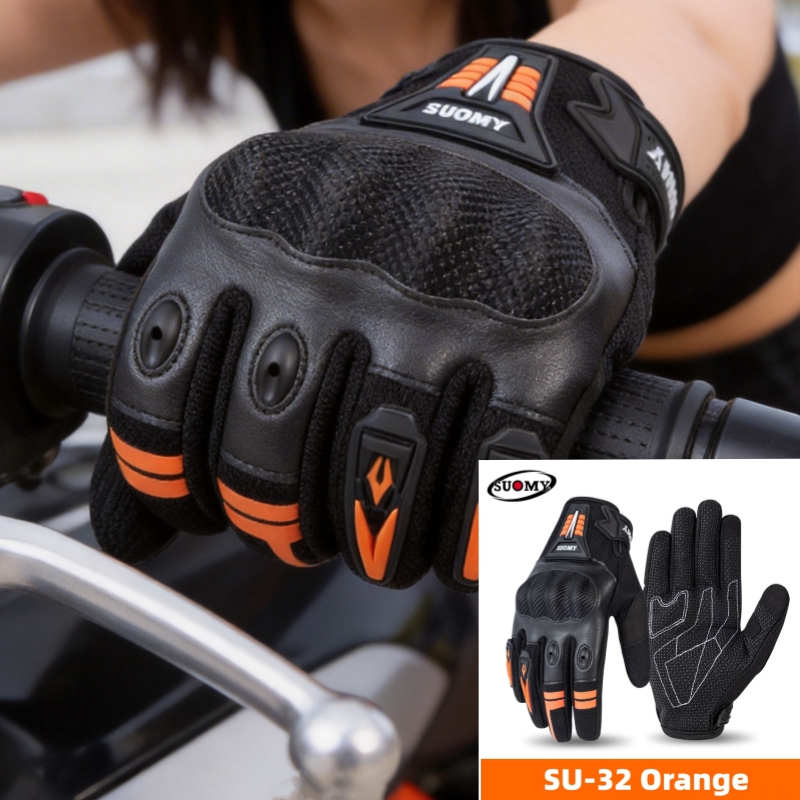 Xxl Motorcycle Gear - SUOMY Summer Motorcycle Gloves Full Finger