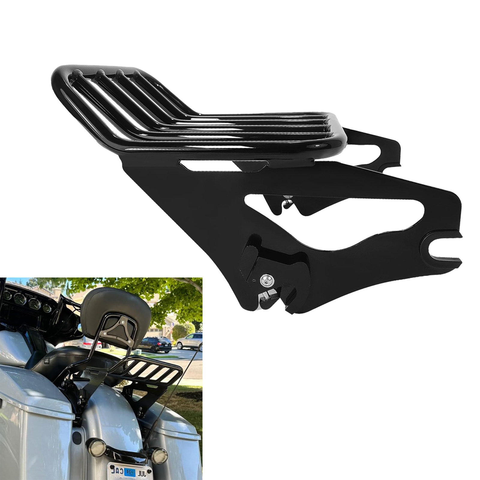 Detachable Two-Up Motorcycle L - Motorcycle Gear Rack 评论和价格