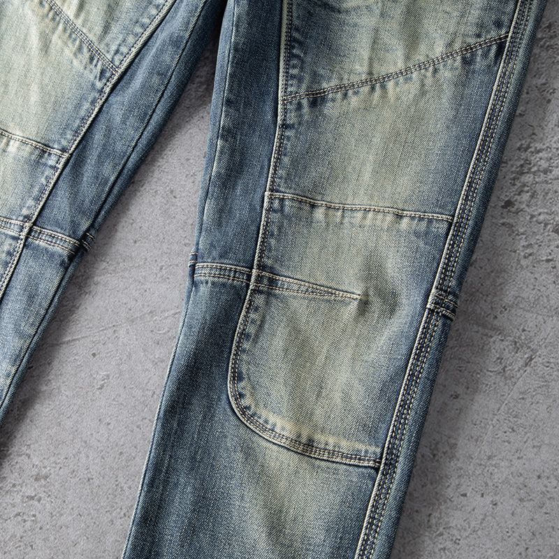 New Spring and Autumn Men's Re - Motorcycle Gear Jeans 评论和价格