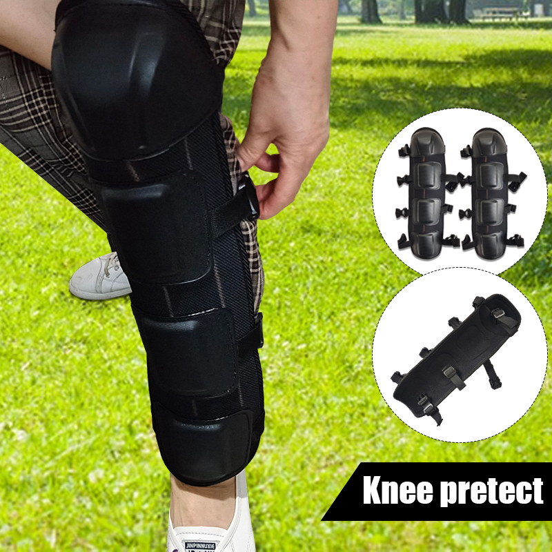 2Pcs Black Leg Protector With  - Knee Guard Hard 评论和价格