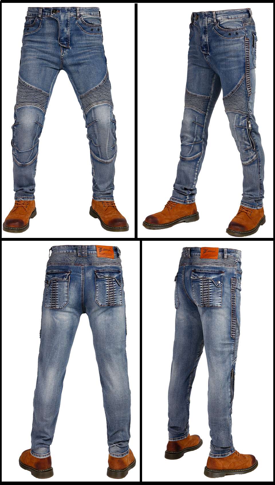 Motorbike Trousers spring and  - Motorcycle Gear Jeans 评论和价格
