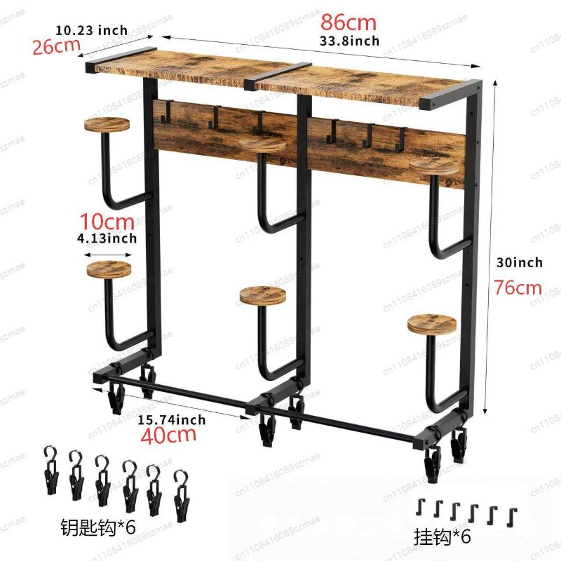 Wall-mounted helmet rack, mult - Motorcycle Gear Rack 评论和价格