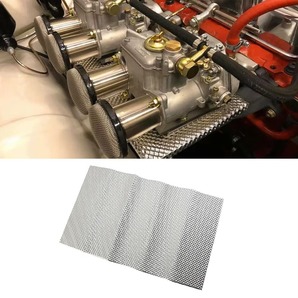 2PC Car Exhaust Embossed Alumi - Exhaust Wrap Titanium 评论和价格