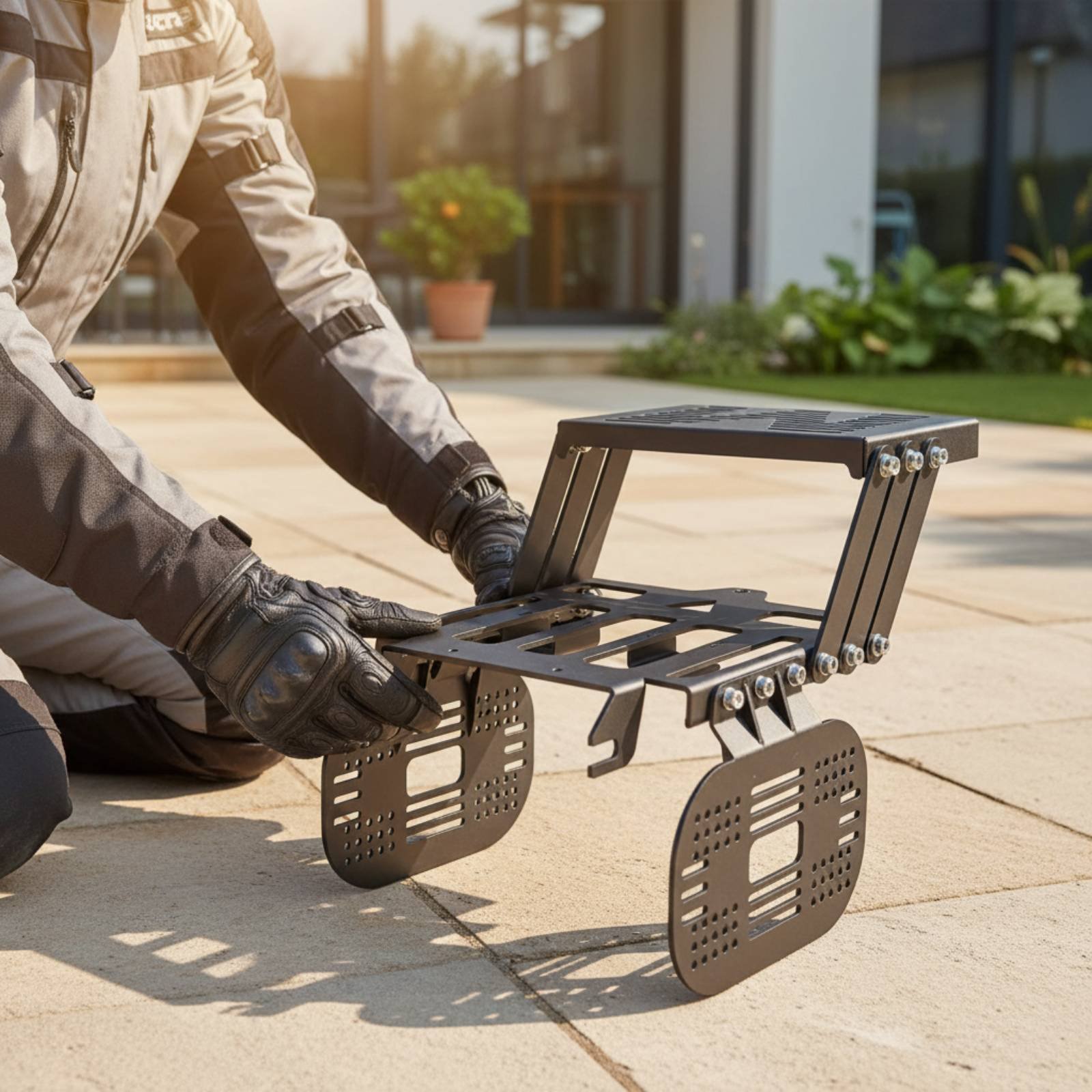 Motorcycle Pannier and Top Lug - Motorcycle Gear Rack 评论和价格