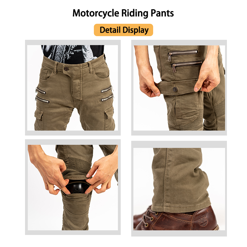 Men Women Slim Fit Zipper Deni - Motorcycle Gear Jeans 评论和价格