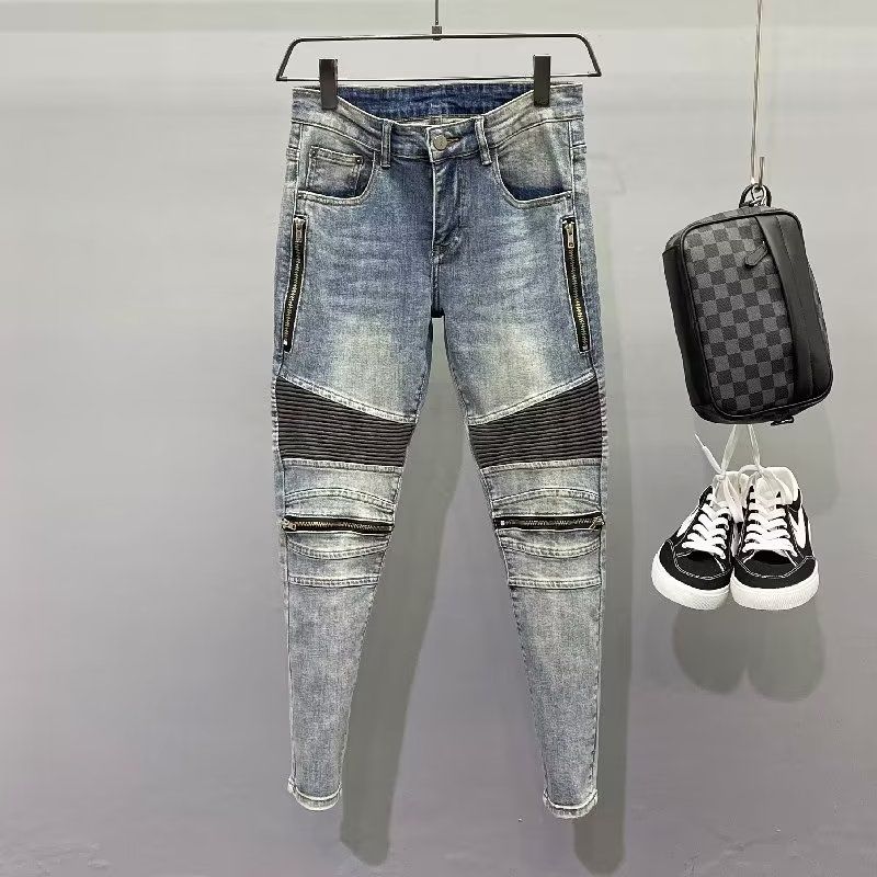 New 2025 High Quality Vintage  - Motorcycle Gear Jeans 评论和价格