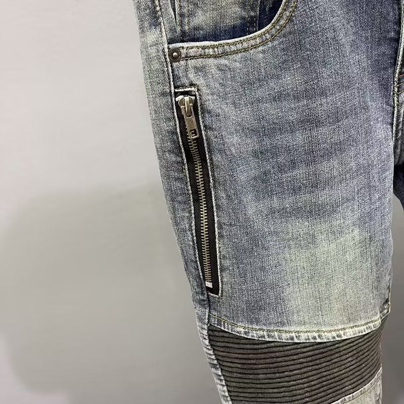 New 2025 High Quality Vintage  - Motorcycle Gear Jeans 评论和价格
