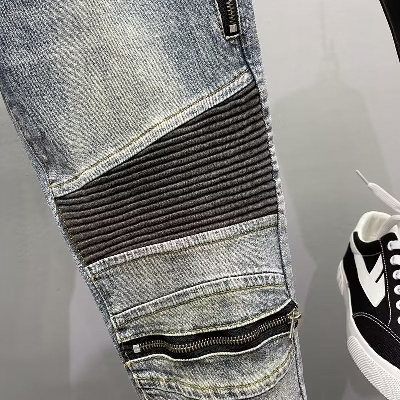 New 2025 High Quality Vintage  - Motorcycle Gear Jeans 评论和价格