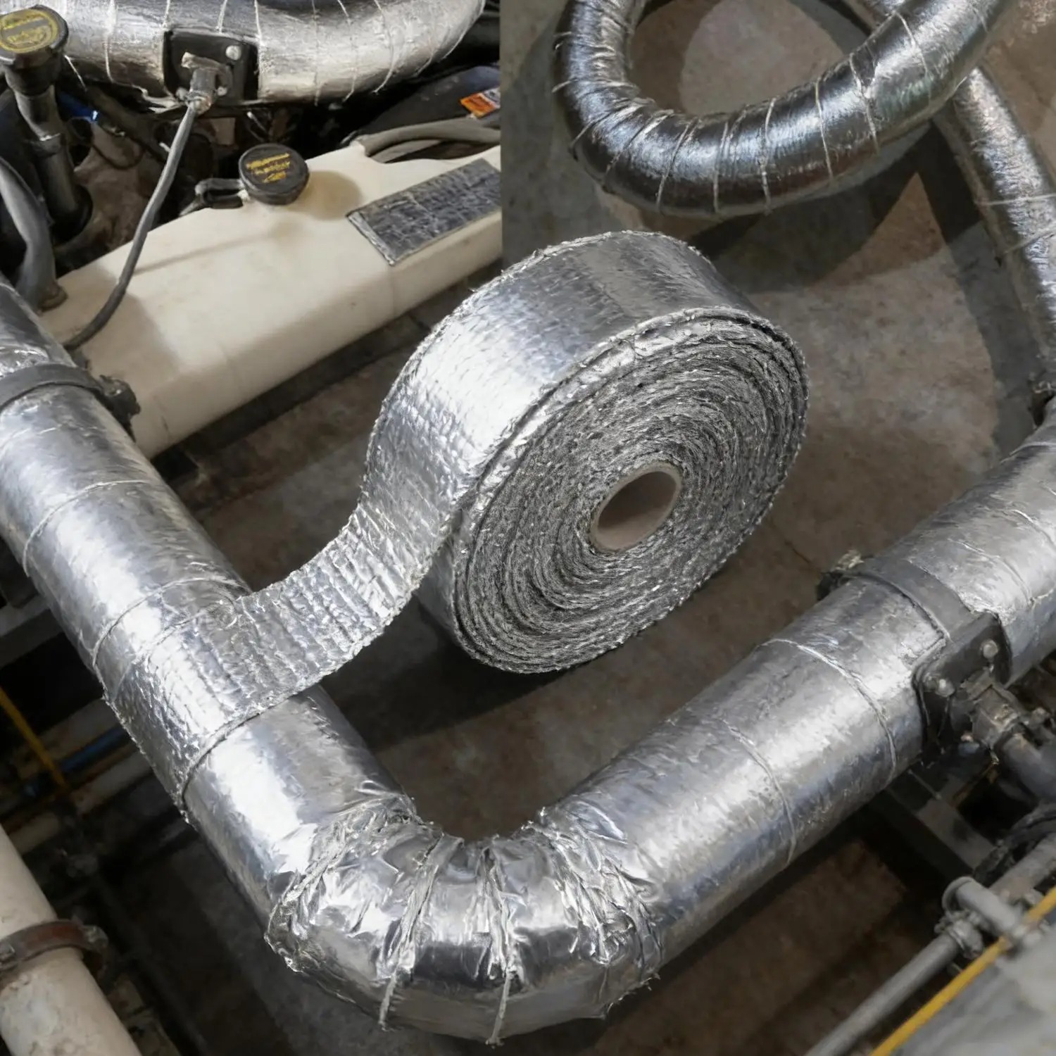 Motorcycle Muffler Thermal Tap - Exhaust Wrap Titanium 评论和价格