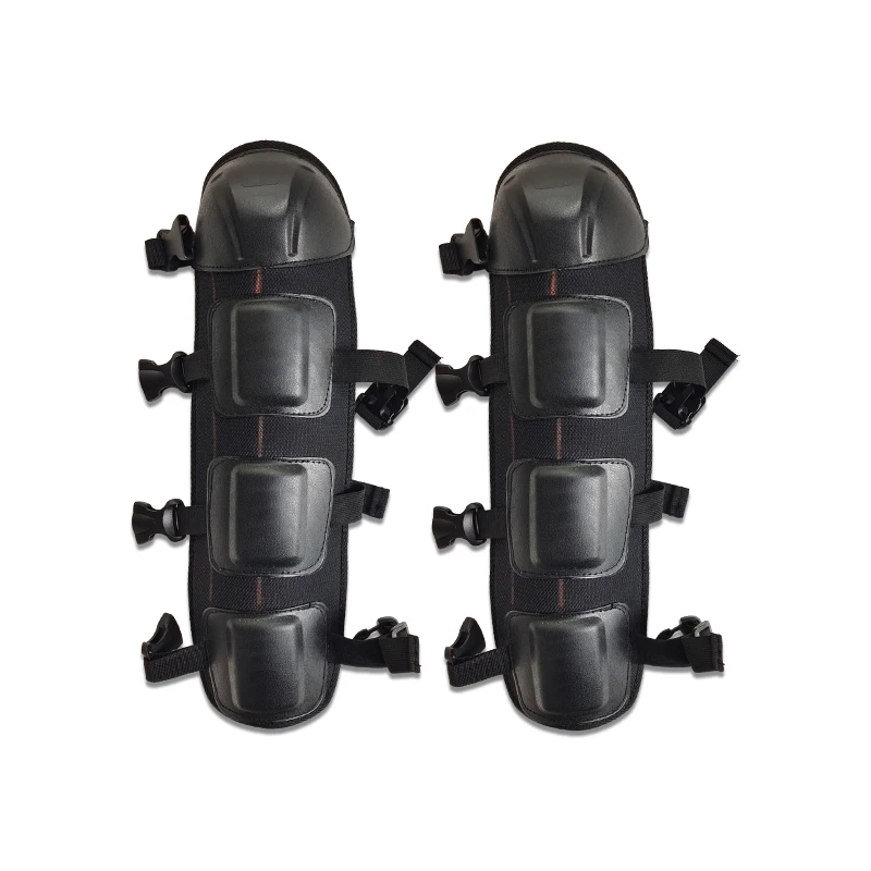 2Pcs Black Leg Protector with  - Knee Guard Hard 评论和价格