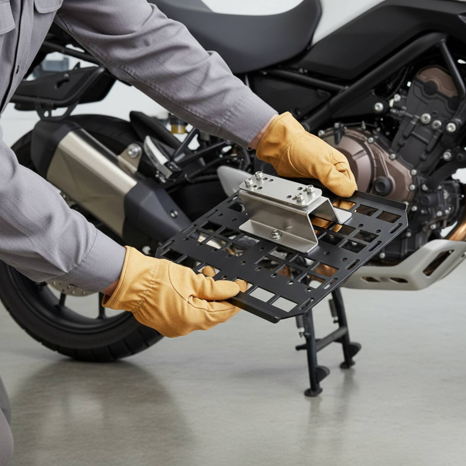 Motorcycle Side Box Hanger Sty - Motorcycle Gear Rack 评论和价格
