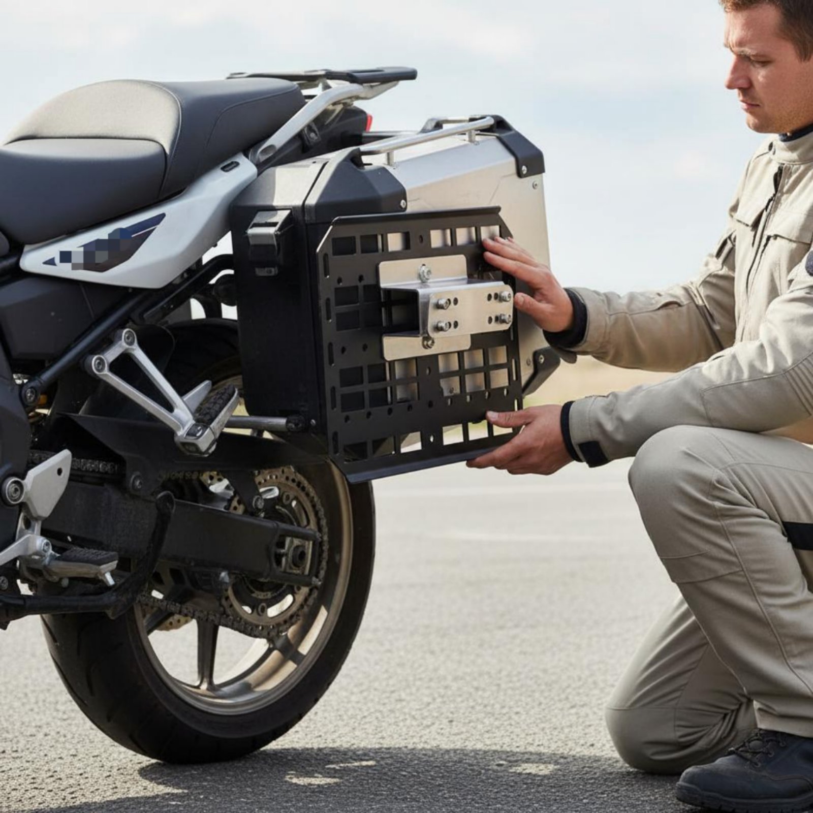 Motorcycle Side Box Hanger Sty - Motorcycle Gear Rack 评论和价格