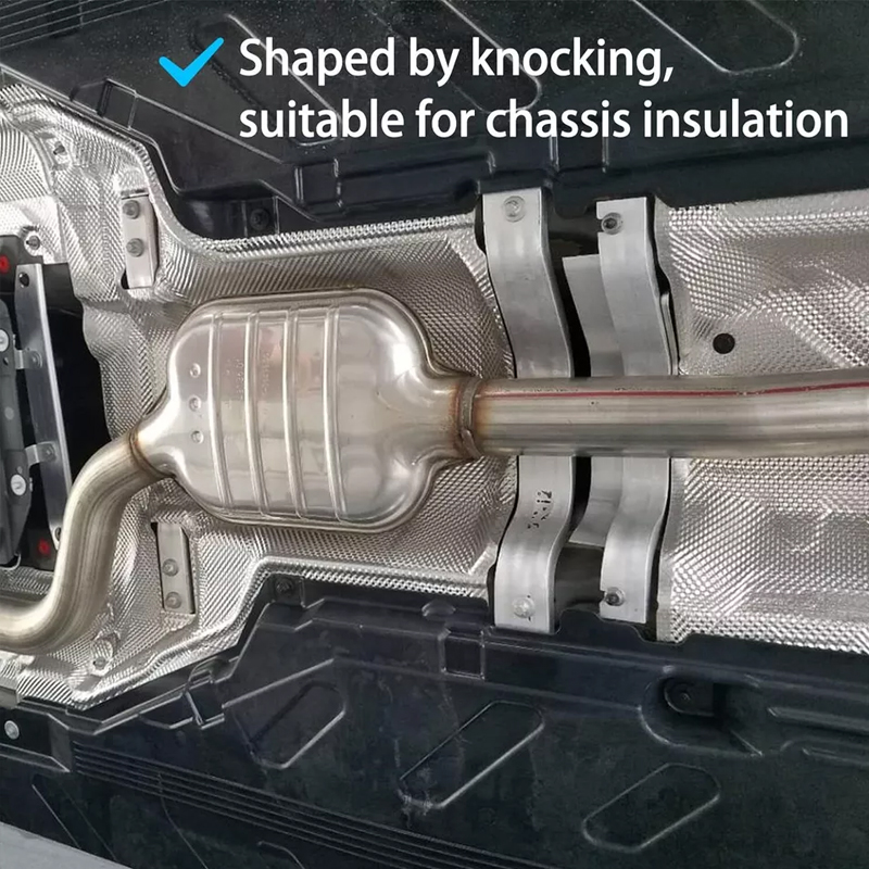 Embossed Aluminum Heat Shield  - Exhaust Wrap Titanium 评论和价格