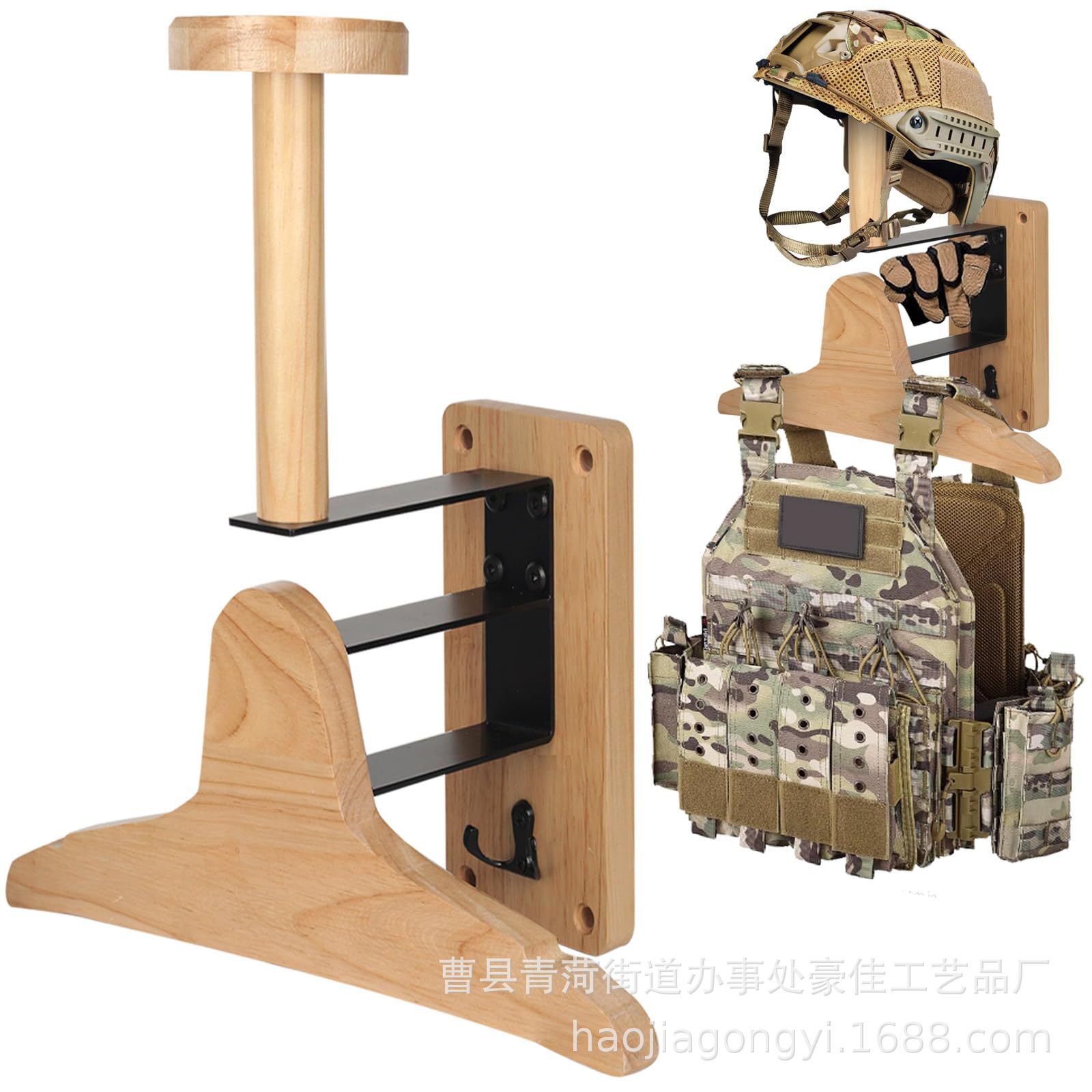 Wall‑Mount Wooden Outdoor Tact - Motorcycle Gear Rack 评论和价格